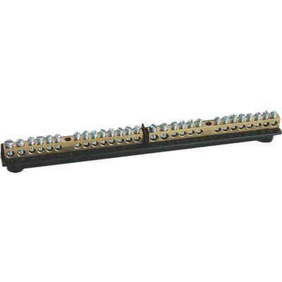 Marlanvil Jord/nul Skinne For Gruppetavle 1 X (2x16 Mm² + 12x10 Mm²) Marlanvil Jord/nul Skinne For Gruppetavle 1 X (2x16 Mm² + 12x10 Mm²)