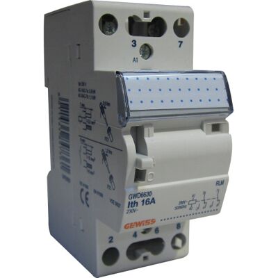 Gewiss Relæ 2 Skifte 16a 230v Ac Gwd6630 Gewiss Relæ 2 Skifte 16a 230v Ac Gwd6630