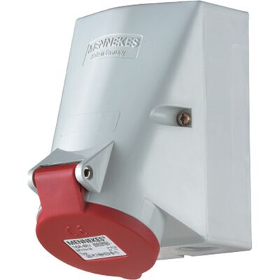MENNEKES 418 - Vægudtag TwinCONTACT 16A,4p,6h,400V,IP44 MENNEKES 418 - Vægudtag TwinCONTACT 16A,4p,6h,400V,IP44
