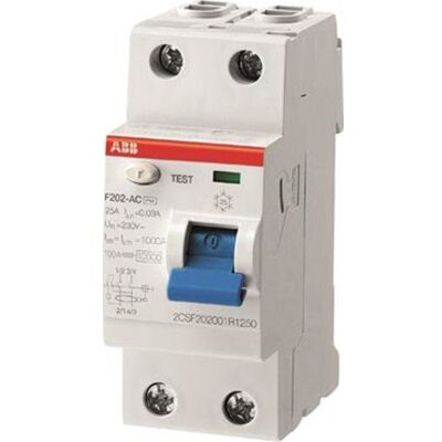 ABB Fejlstrømsafbryder Hpfi 2p 63a 30ma, F202a-63/0,03 Ap-R ABB Fejlstrømsafbryder Hpfi 2p 63a 30ma, F202a-63/0,03 Ap-R