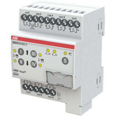ABB S8.10.7.1 Switch-/Persienneaktor - 8 Kanaler, 10A ABB S8.10.7.1 Switch-/Persienneaktor - 8 Kanaler, 10A