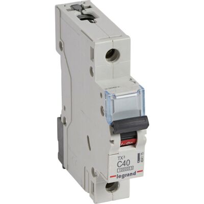 Legrand 10 Stk Tx³ Mcb Automatsikring C40 1p 1m 10/10ka Legrand 10 Stk Tx³ Mcb Automatsikring C40 1p 1m 10/10ka