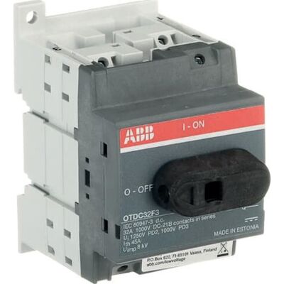 ABB - Afbryder-sektioner 32A 3P 1000VDC ABB - Afbryder-sektioner 32A 3P 1000VDC