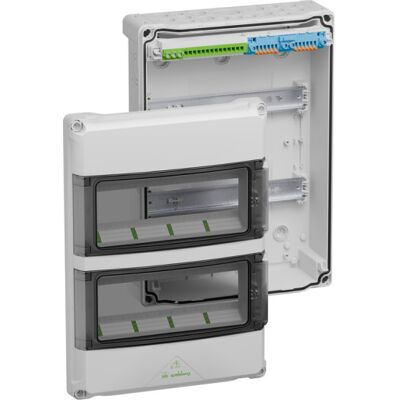 Spelsberg Ak 24 Gruppetavle, 2x12 Moduler Height 40.7 cm, Width 29 cm, Depth 12.4 cm Gray Plastic Spelsberg Ak 24 Gruppetavle, 2x12 Moduler Height 40.7 cm, Width 29 cm, Depth 12.4 cm Gray Plastic