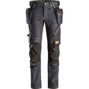 Snickers Stretch Buks 6955 Slim Fit, Hylsterlommer, Denim Str.48 48 Denim