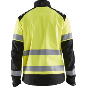 Blåkläder Softshell Jakke Hi-Vis Gul 2xl Sort/gul XXL Sort/High Vis Gul