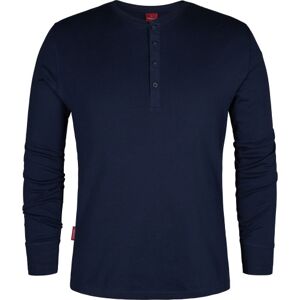 Fe Engel Grandad T-Shirt, 9257, Langærmet, Blå, Str. L L Blå