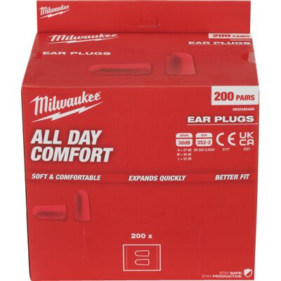 Milwaukee Ørepropper 200 Psr Milwaukee Ørepropper 200 Psr