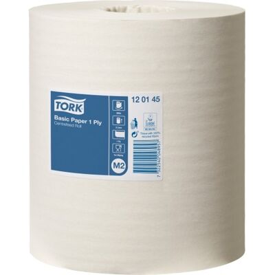 Tork Basic Papirrulle - 300 M, Hvid, System M2 Tork Basic Papirrulle - 300 M, Hvid, System M2