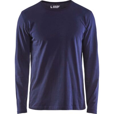 Blåkläder Workwear 35001 Langærmet T-Shirt, Marineblå, Str. 4xl 4XL navy male cotton Blåkläder Workwear 35001 Langærmet T-Shirt, Marineblå, Str. 4xl 4XL navy male cotton