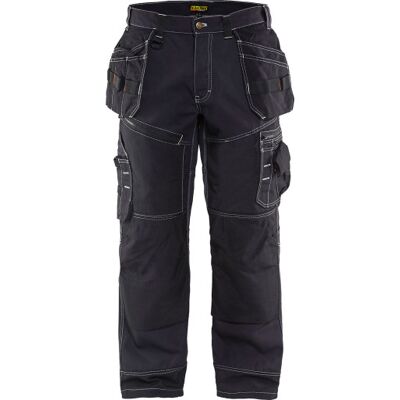 Blåkläder Workwear X1500 Håndværkerbukser, Sort, Str. C58 C58 Black male 100% cotton twill, 370 g/m² Blåkläder Workwear X1500 Håndværkerbukser, Sort, Str. C58 C58 Black male 100% cotton twill, 370 g/m²