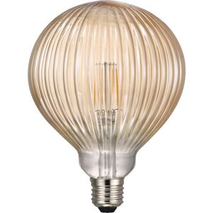 Nordlux Avra Basic Stripes E27 Led Globepære, Ravfarvet  Amber