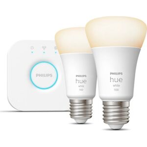 Philips Hue White E27 Standardpære, Starter Kit  Mat