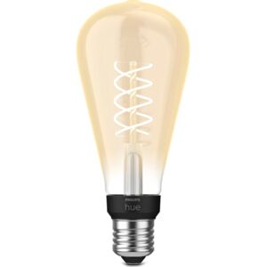 Philips Hue White E27 Edisonpære, Ø7,2 Cm  Amber