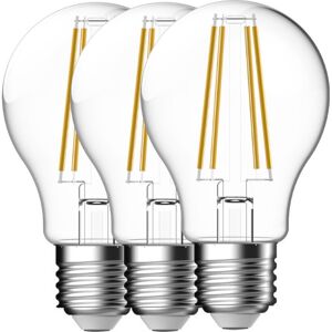 Nordlux Pære E27 Filament A60 7,8w 1055 Lumen 2700k Klar (3-Pak)  Klar