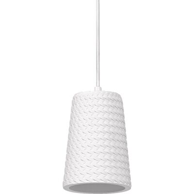 Osram Decor Plaster Cone Pendel 135 x 135 x 1240 mm white gypsum, steel, wood Osram Decor Plaster Cone Pendel 135 x 135 x 1240 mm white gypsum, steel, wood
