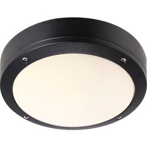 Nordlux Desi Udendørs Plafond, Sort, Ø22 Cm  Sort