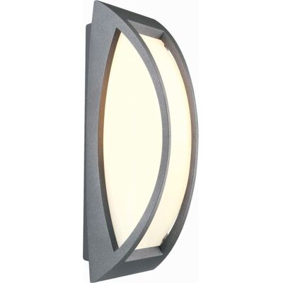 SLV Væglampe Meridian 2, E27, Antracit, Ip54 Grå Aluminium SLV Væglampe Meridian 2, E27, Antracit, Ip54 Grå Aluminium