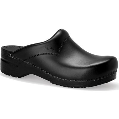Sanita san Flex Clog Træsko O1, Uden Hælkappe, Sort, Str. 36 EU 36 black unisex leather, polyurethane Sanita san Flex Clog Træsko O1, Uden Hælkappe, Sort, Str. 36 EU 36 black unisex leather, polyurethane