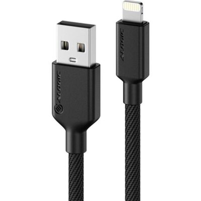 ALOGIC Elpa8p01-BK Lightning Kabel - Holdbart og Bøjeligt ALOGIC Elpa8p01-BK Lightning Kabel - Holdbart og Bøjeligt