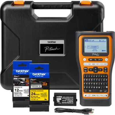 Brother Labelprinter Pt-E560b Tvp, I Kuffert Med 2 Rl. Tape Brother Labelprinter Pt-E560b Tvp, I Kuffert Med 2 Rl. Tape