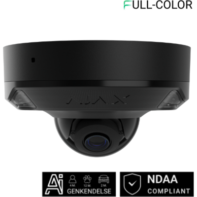 Ajax Dome Overvågningskamera, 8mp, 2,8 Mm, Sort 114 × 114 × 67 mm black Ajax Dome Overvågningskamera, 8mp, 2,8 Mm, Sort 114 × 114 × 67 mm black