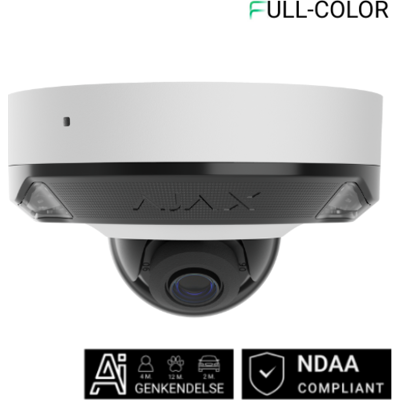 Ajax Dome Overvågningskamera, 8mp, 2,8 Mm, Hvid 114 x 114 x 67 mm white unisex metal Ajax Dome Overvågningskamera, 8mp, 2,8 Mm, Hvid 114 x 114 x 67 mm white unisex metal