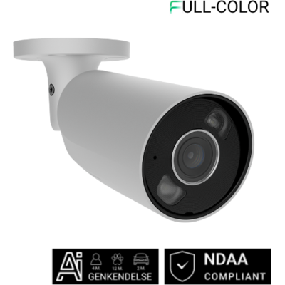 Ajax Bullet Overvågningskamera, 8mp, 4 Mm, Hvid 198 × 76 × 76 mm White Metal Ajax Bullet Overvågningskamera, 8mp, 4 Mm, Hvid 198 × 76 × 76 mm White Metal