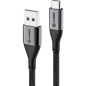 Alogic Ladekabel Usb-A Til Usb-C, Grå, 3 Meter