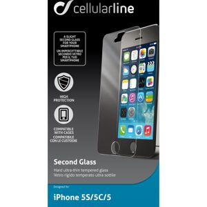 Cellular Line Iphone 5 Second Glas Hårdt Beskyttelsesglas Nemt At Sætte På