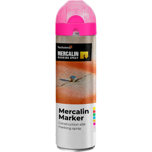 Mercalin® Marker Fl Mærkespray 500 Ml, Fluorescerende Pink