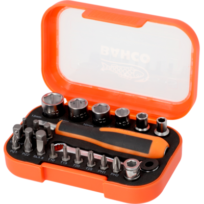 Bahco Topnøglesæt S24mc11h, 1/4", 24 Dele Bahco Topnøglesæt S24mc11h, 1/4", 24 Dele