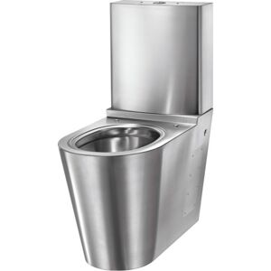 CMA Armatur Toilet Med Cisterne I Rustfrit Stål, Med Dobbelt Skyl 3/6 Liter.  Rustfrit stål