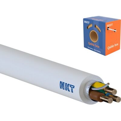 NKT 50 Meter Kabel Exlq Xtra Dca 3g1,5 Hvid, 90°, Box 50 Hvid NKT 50 Meter Kabel Exlq Xtra Dca 3g1,5 Hvid, 90°, Box 50 Hvid