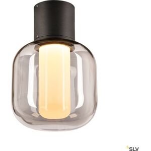 SLV Ovalisk  Loftlampe, 7,9w, 3000/4000k, Ip65, Antracit  Grå