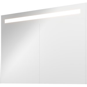 Sanibell Proline Led Spejlskab, 100x74 Cm, Mat Hvid  Hvid