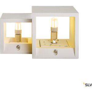 SLV Plastra Cubes Væglampe, G9, Hvid  Hvid