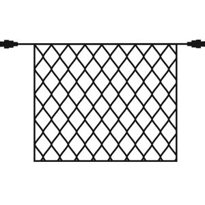 Sirius Tech-Line Led Lysnet, 168 Varmhvide Lys, 1,7x1,4 M., Forlænger