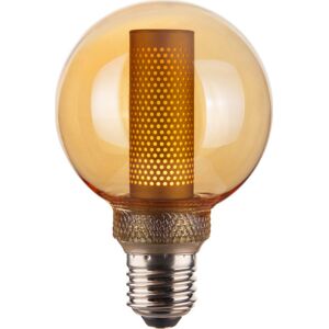 Halo Design Colors Core E27 Globepære, Ravfarvet, Ø8 Cm  Amber