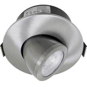 Nordtronic Low Profile Flexible Indbygningsspot Med Kip, Ø7,5, Børstet Alu, 2700k  Børstet aluminium