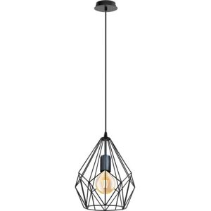 Eglo Carlton Pendel Ø235 Sort, E27, 60w Sort Stål Eglo Carlton Pendel Ø235 Sort, E27, 60w Sort Stål