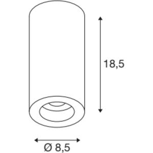 SLV Numinos M, Loftlampe, 4000k, 2125 Lm, 24°, Dali, Hvid/sort Hvid/Sort Aluminium SLV Numinos M, Loftlampe, 4000k, 2125 Lm, 24°, Dali, Hvid/sort Hvid/Sort Aluminium
