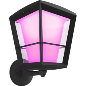 Philips Hue Econic Udendørs Væglampe, Op 30.1 x 19.4 x 24.4 cm black aluminum, glass Philips Hue Econic Udendørs Væglampe, Op 30.1 x 19.4 x 24.4 cm black aluminum, glass