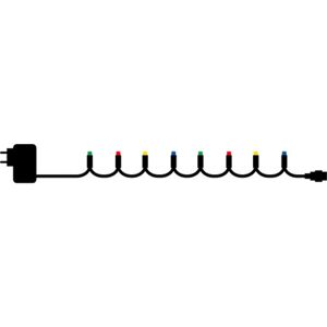 Sirius Easy-Line Lyskæde 200 Led, 19,9m, Multi Grøn Metal/Plast Sirius Easy-Line Lyskæde 200 Led, 19,9m, Multi Grøn Metal/Plast