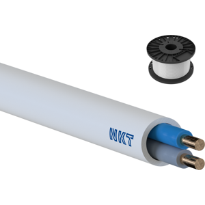 NKT 100 Meter Brandsikkert Kabel Noburn Eqqxb Xtra 1x2x1 Hvid Sp100 Hvid NKT 100 Meter Brandsikkert Kabel Noburn Eqqxb Xtra 1x2x1 Hvid Sp100 Hvid