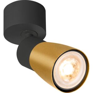 SLV Puri Cw Væg- Og Loftlampe Sort/guld Gu10 6w Ip20 Sort SLV Puri Cw Væg- Og Loftlampe Sort/guld Gu10 6w Ip20 Sort