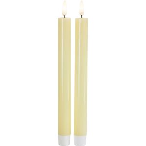 Sirius Sille Led Kronelys, Batteri, Gul Gul Stearin Sirius Sille Led Kronelys, Batteri, Gul Gul Stearin