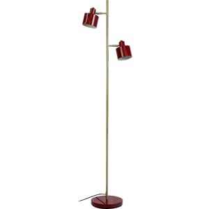 Dyberg Larsen Ocean Gulvlampe, Rød W 42.5 cm x D 42.5 cm x H 160 cm dark red/brass metal Dyberg Larsen Ocean Gulvlampe, Rød W 42.5 cm x D 42.5 cm x H 160 cm dark red/brass metal