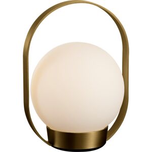 Antidark Palla Genopladelig Bordlampe, Poleret Messing height:185 mm;width:135 mm;depth:115 mm gold glass, aluminum Antidark Palla Genopladelig Bordlampe, Poleret Messing height:185 mm;width:135 mm;depth:115 mm gold glass, aluminum