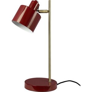 Dyberg Larsen Ocean Bordlampe, Rød 20.5 cm x 43.0 cm x 20.5 cm dark red/brass unisex metal Dyberg Larsen Ocean Bordlampe, Rød 20.5 cm x 43.0 cm x 20.5 cm dark red/brass unisex metal